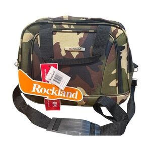 Rockland Camo Carry-On Duffel Luggage Travel Bag NWT 14x5.5x11.5
